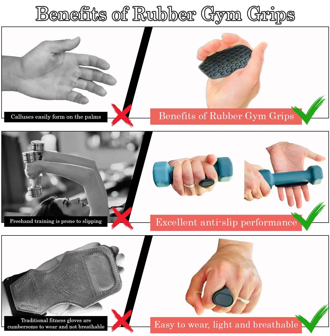 Gym Hand Grips for Men & Women - Revolved