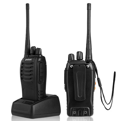 Walkie Talkies for Adults Long Range 2-Pack – Rechargeable Two-Way Radios, 16CH, VOX Function, LED Light, Earpieces Included