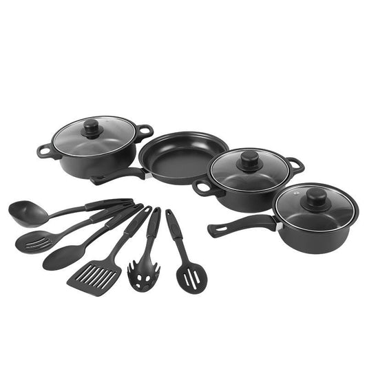 13-Piece Stainless Steel Soup Pot Set with Lids Cookware