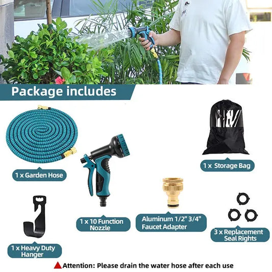 Expanding Garden Water Hose Garden Hose Pipe - Blue - Revolved